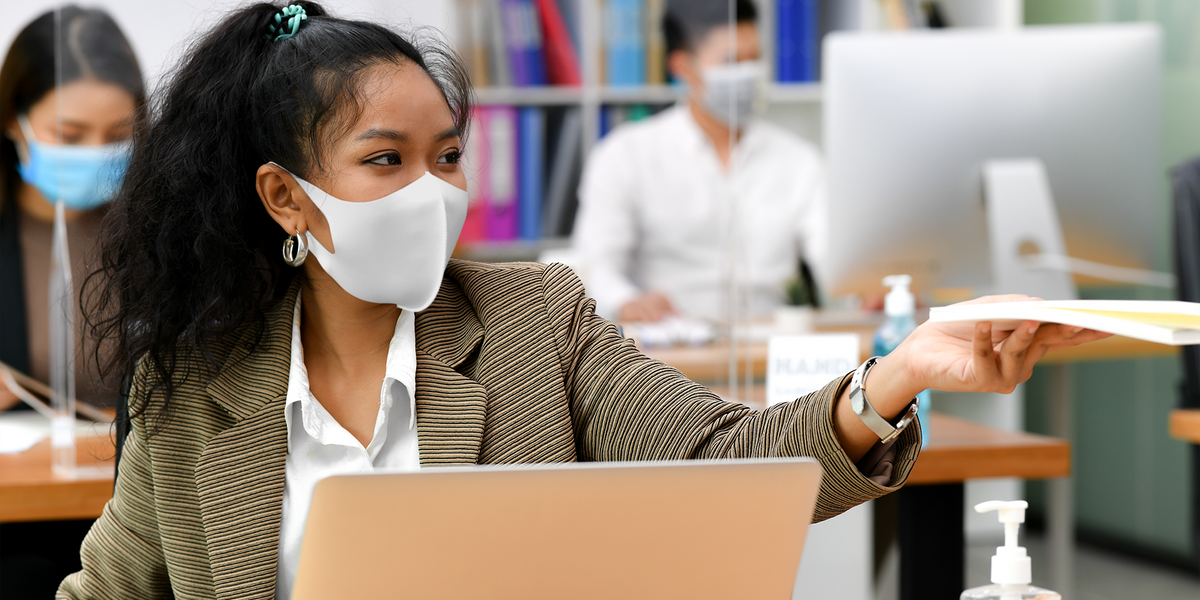 Wearing A Mask In The Office